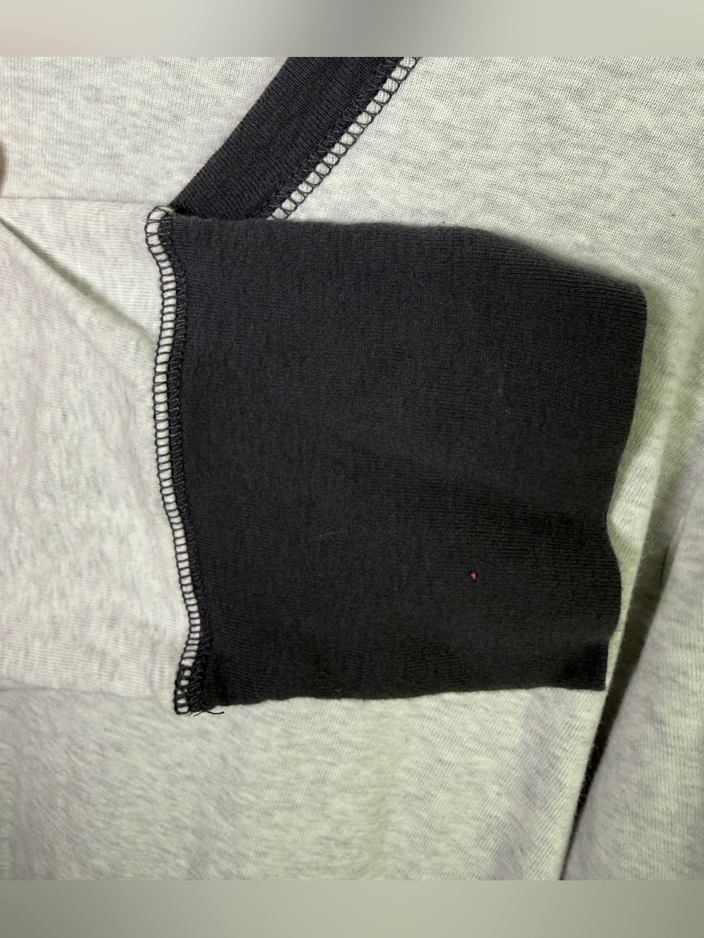 Victoria’s Secret VS Pure Cotton Sleep Shirt Nightgown Gray Black Trim Size XL - Picture 5 of 9